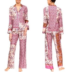 NWT Everyday Ritual Allison Angela Cotton Silk Pajama Set in English Garden Sz M